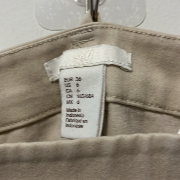 H&M Women Pants Ivory Color US 6 - Picture 2 of 3